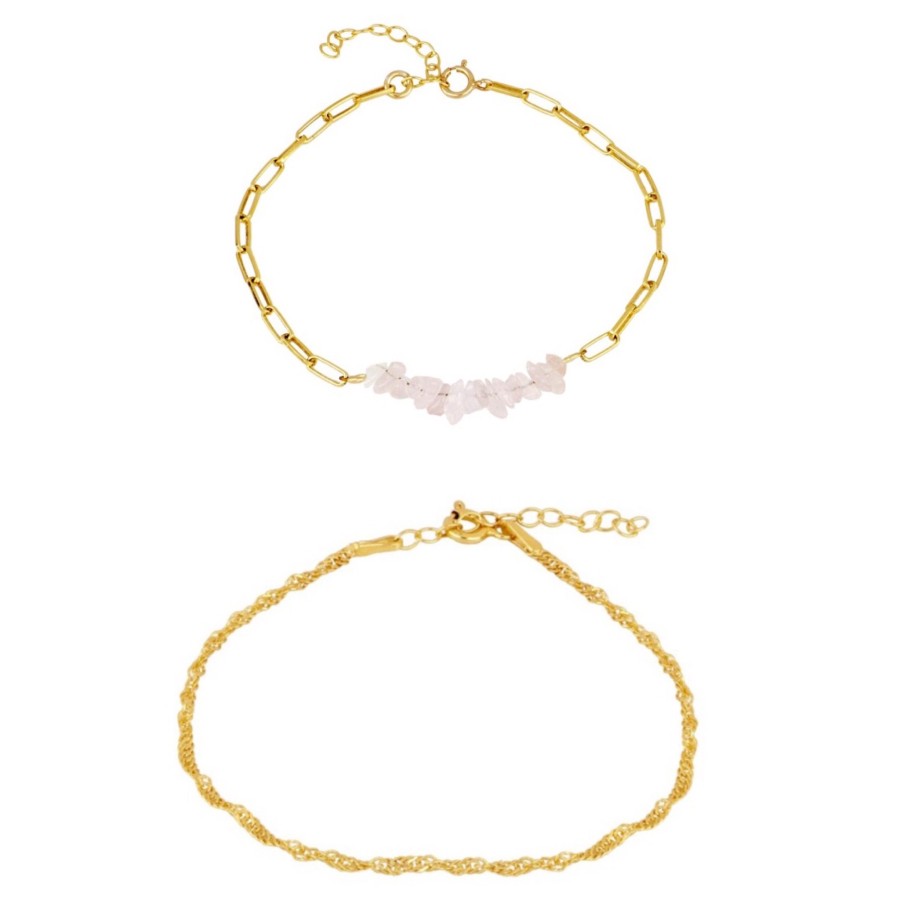 Pack 2 pulseras Abdel & Gaia Gold