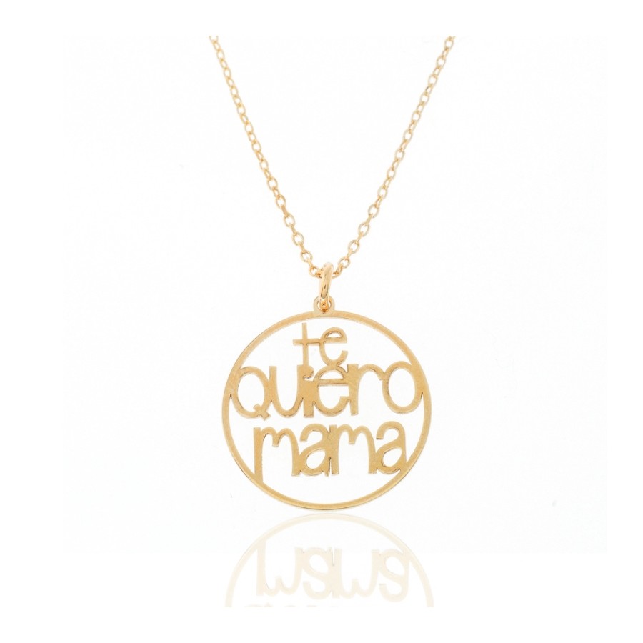 Collar Te quiero mama Gold