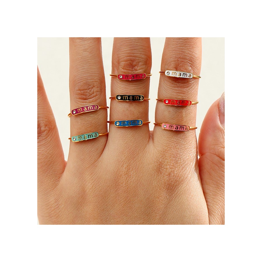 Anillo Ajustable Mama Colores Gold (Elige tu color)