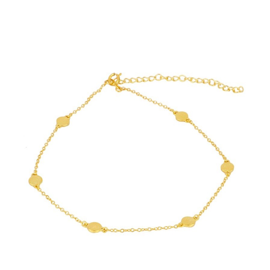 Tobillera Mini Círculos Gold