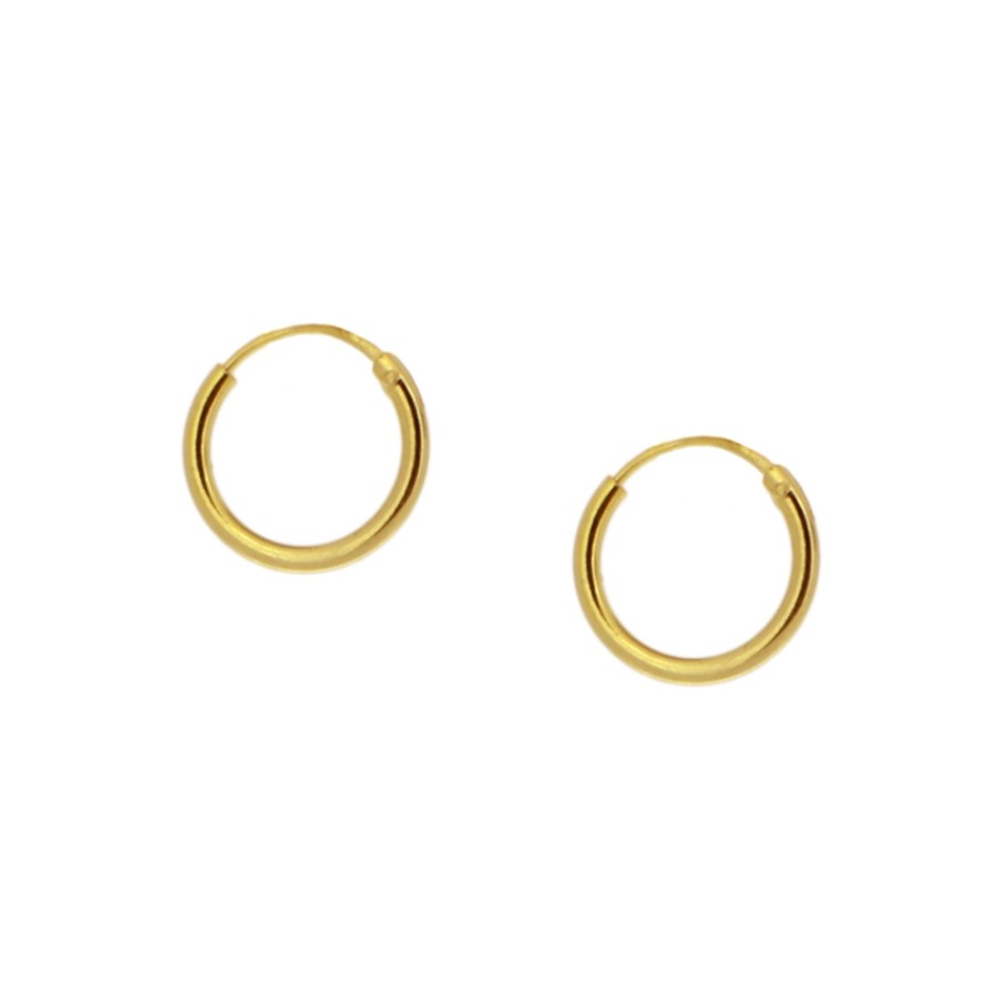 Pendientes Par aros lisos Gold