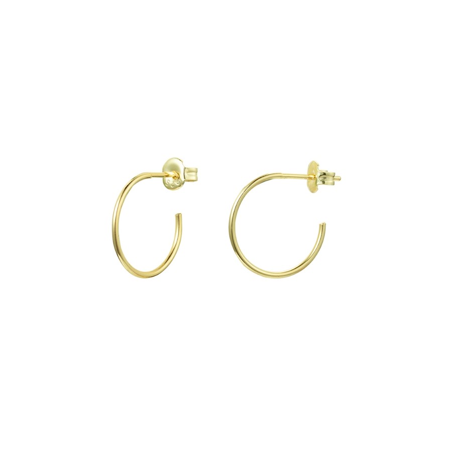 Pendientes Par Aros de 14mm Gold