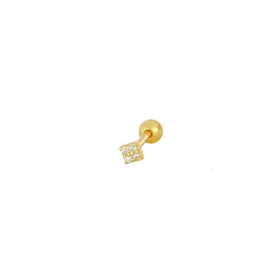 Piercing Mini Zirconia Gold