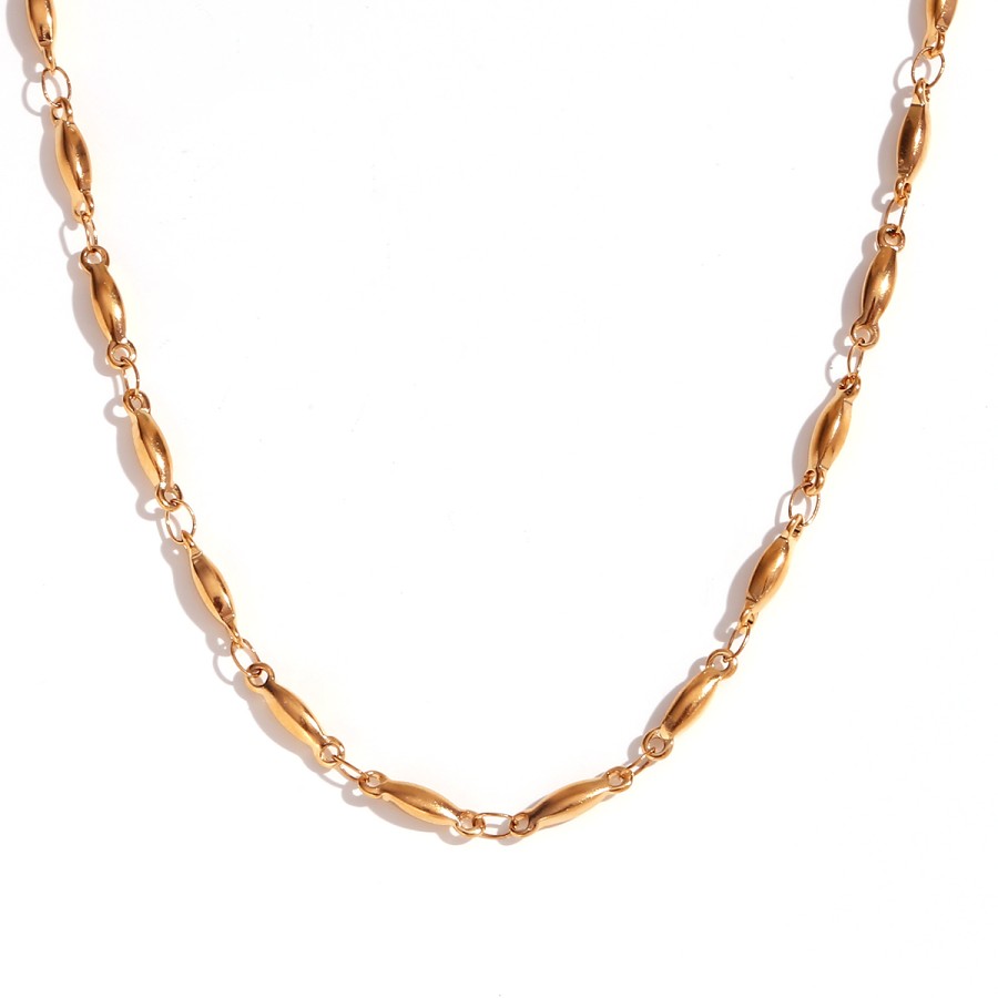 Collar Cadena Óvalos Gold (Elige tu medida)