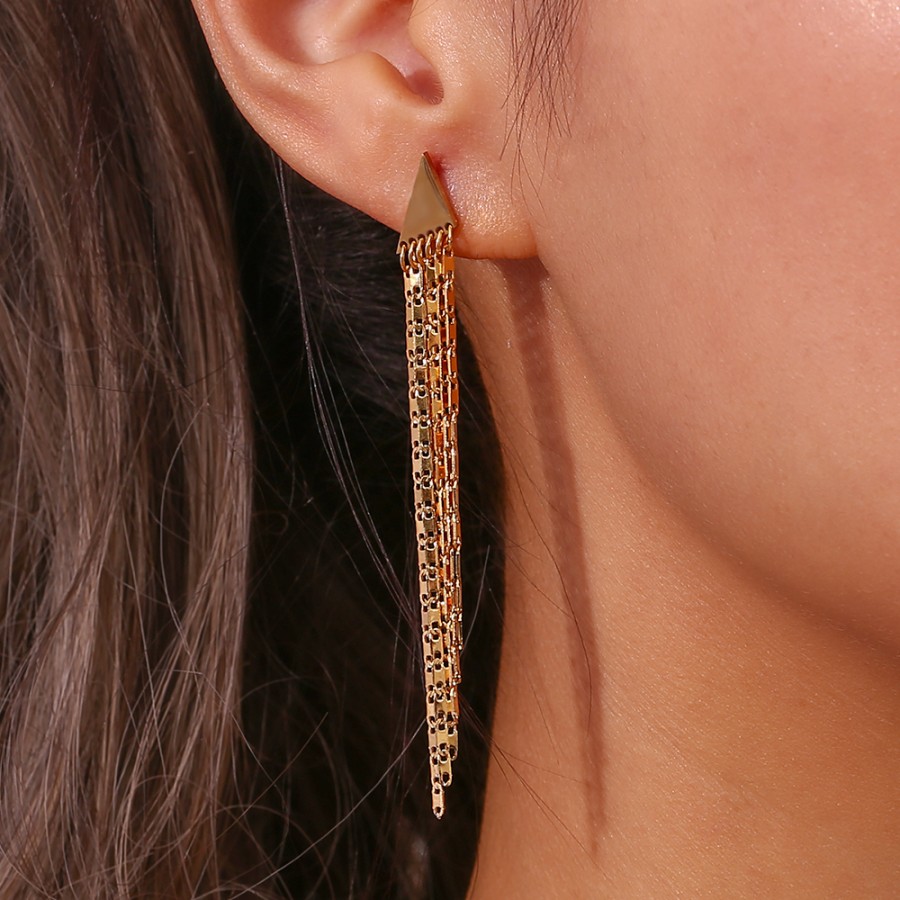 Pendientes Cadenas Triángulo