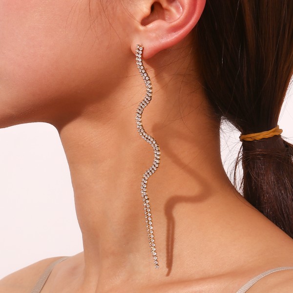 Pendientes Ola Cadena Tenis...