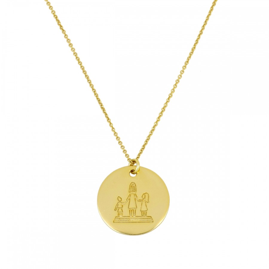 Collar Mamá e hijos Gold