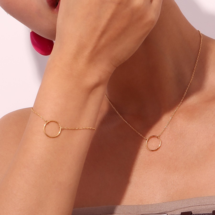 Collar Basic Círculo Gold