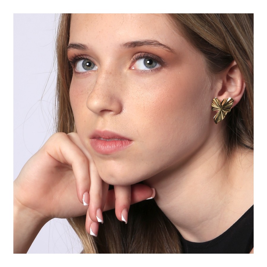 Pendientes Hoja 3 pétalos