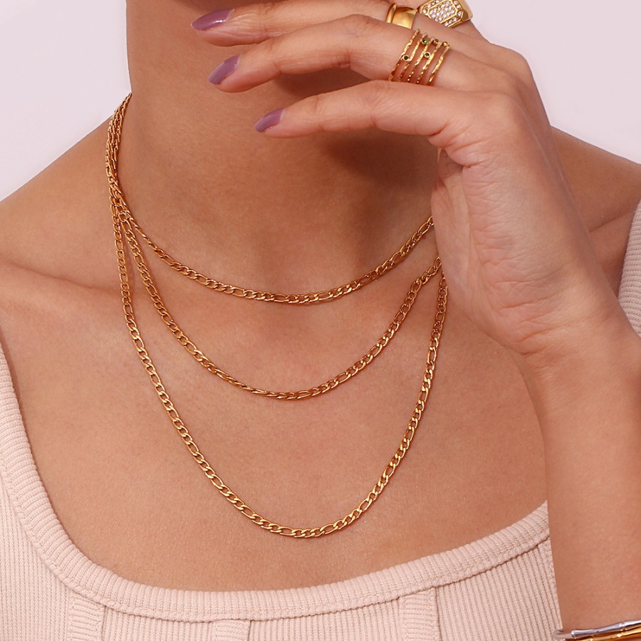 Collar Figaro Gold (Elige tu medida)