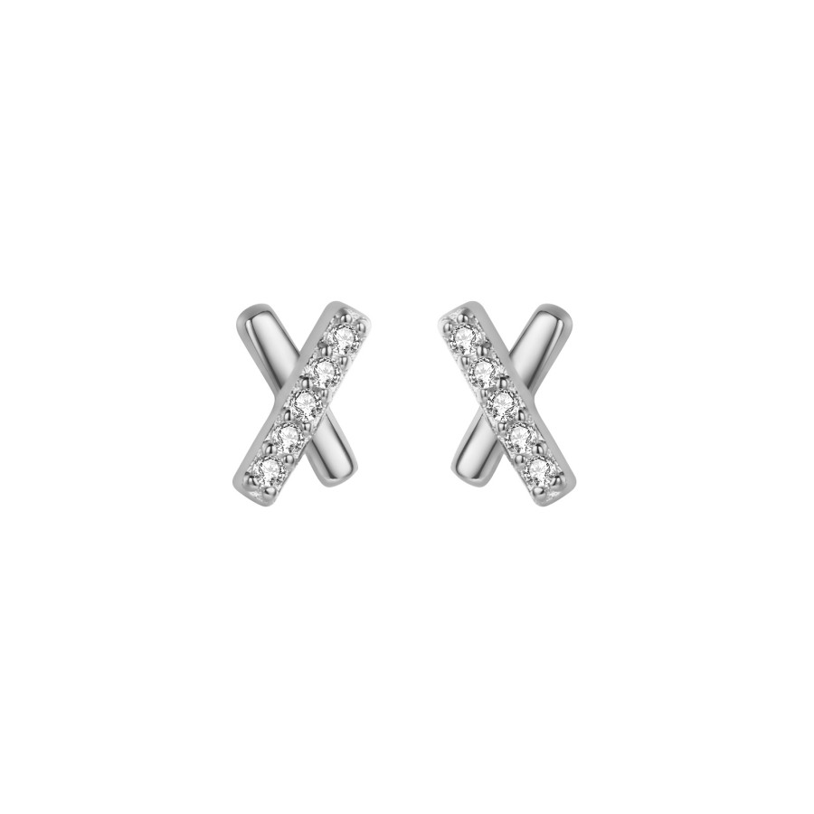 Pendientes Cruz Circonita