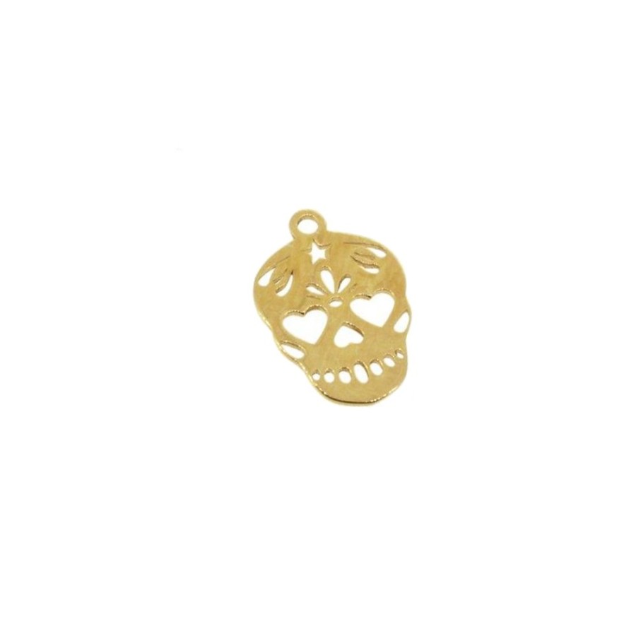 Charm Calavera Gold