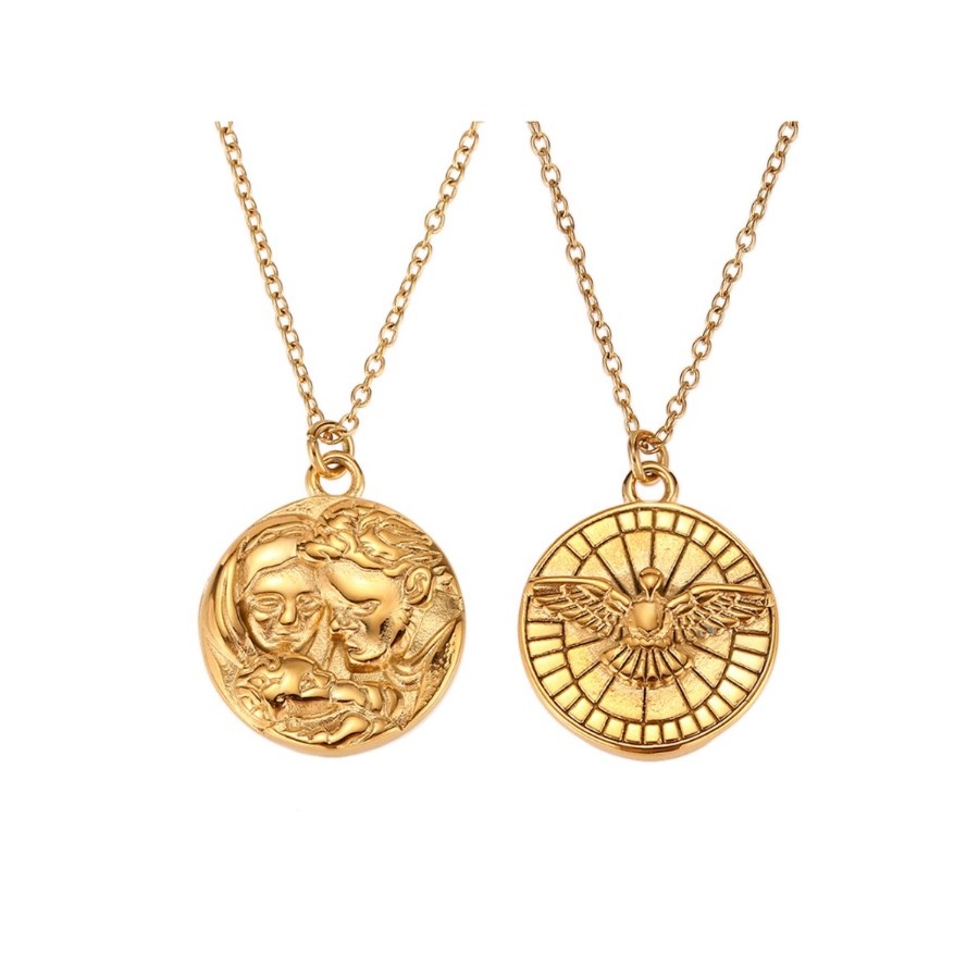 Collar Medalla Espíritu Santo Gold