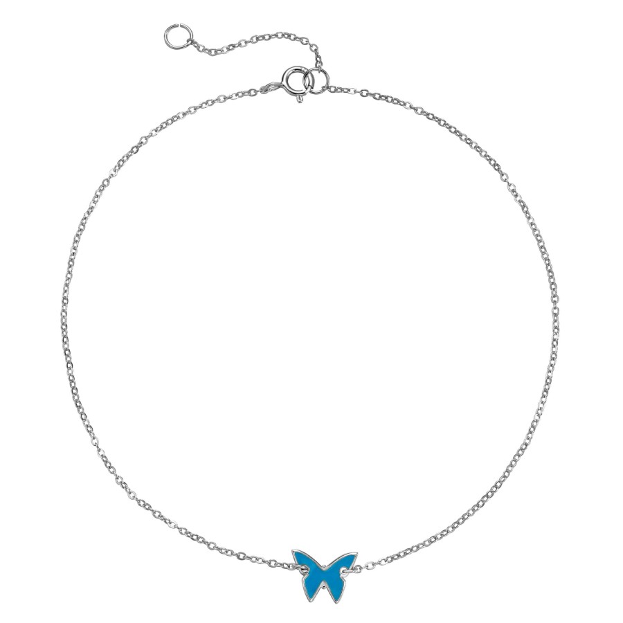 Tobillera Mariposa Azul