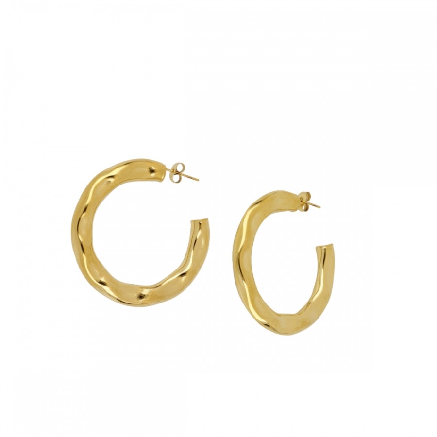 Pendientes Martelé Gold (Elige tu tamaño)