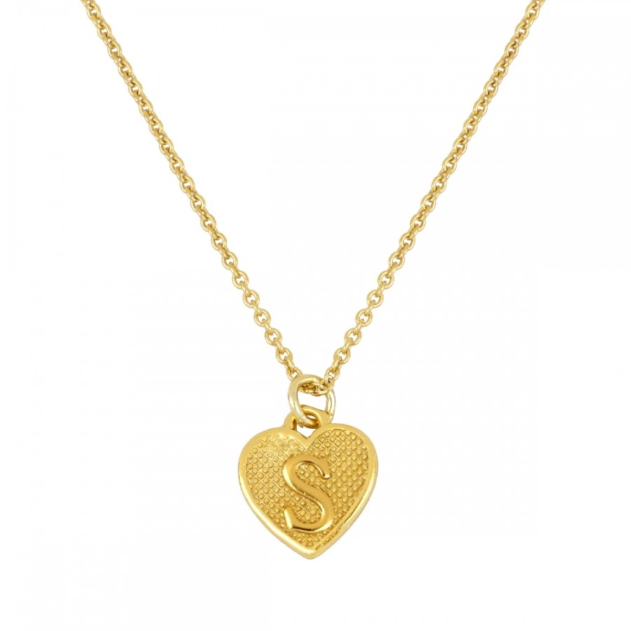 Collar Inicial Corazón Gold