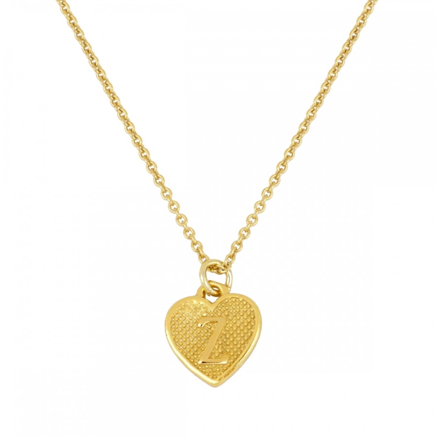 Collar Inicial Corazón Gold