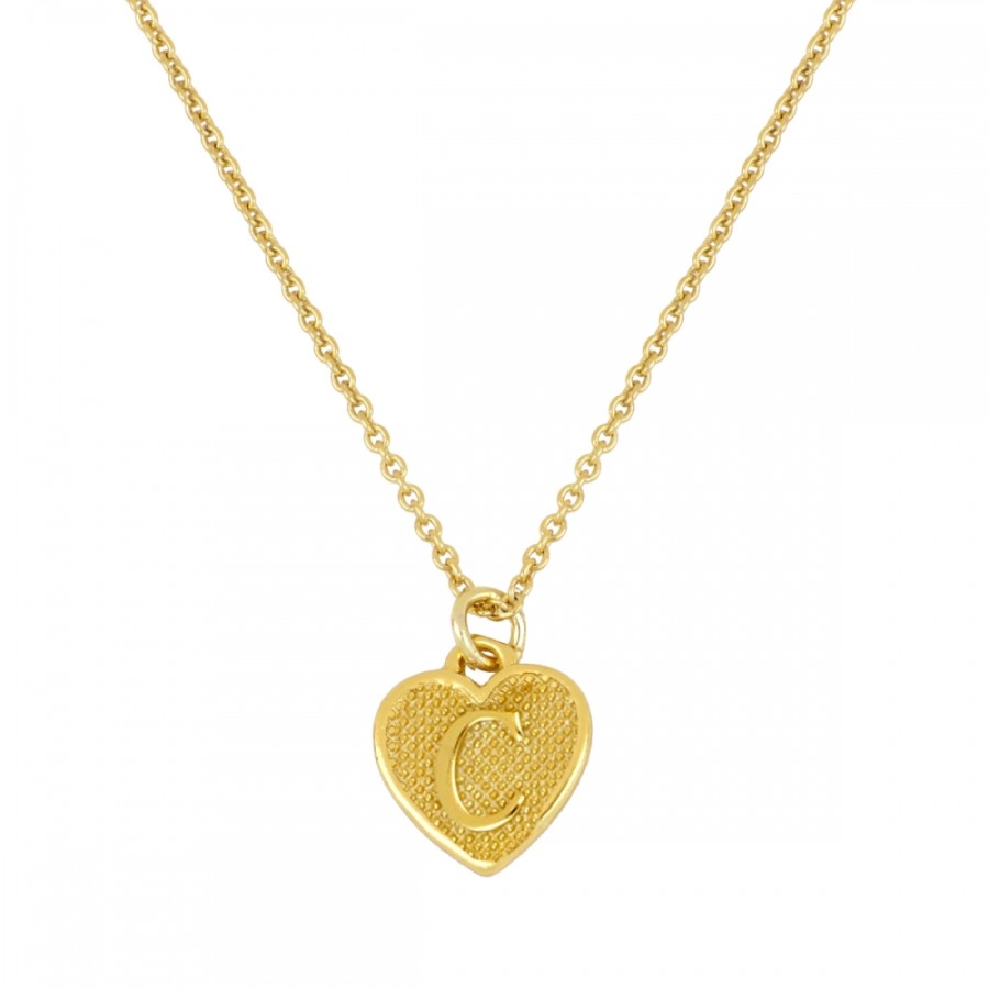 Collar Inicial Corazón Gold