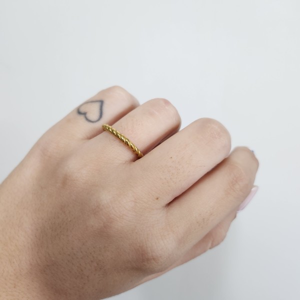 Anillo Rugoso BásicoTalla...