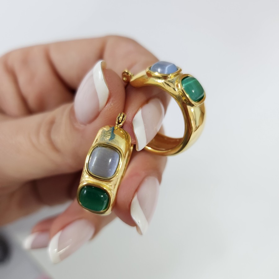 Par de Pendientes Nuria Gold