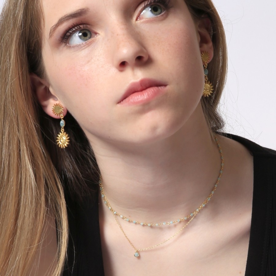 Doble collar Indigo Gold (Elige tu...