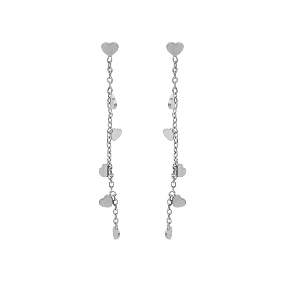 Pendientes Cadena Corazones