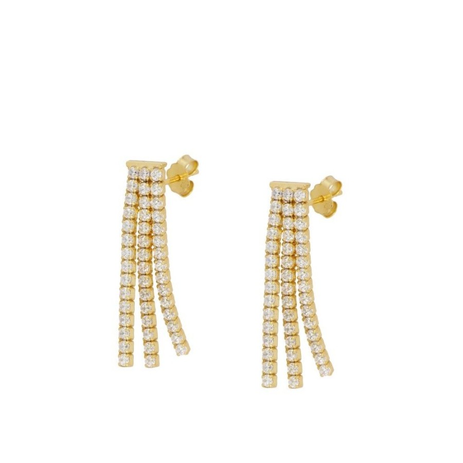 Pendientes Triple Savannah (Elige tu color) Gold