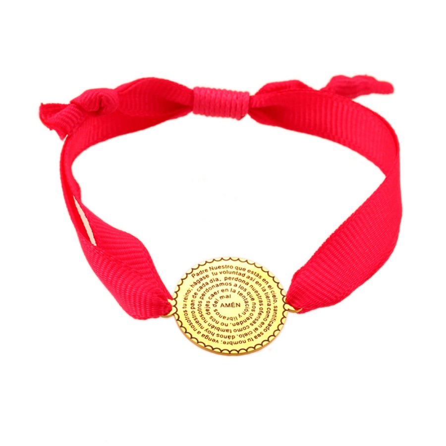 Pulsera Padre Nuestro (Elige tu color) Gold