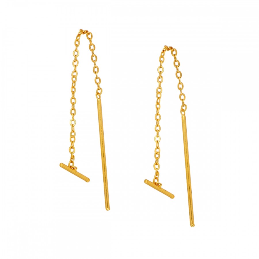 Pendientes Cadena más palito Gold