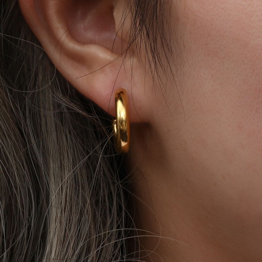 Pendientes Evelyn Gold (Elige tu tamaño)