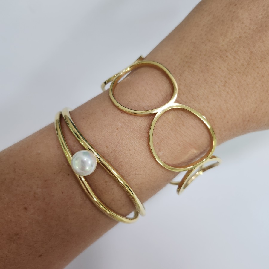 Pulsera Rígida Círculos