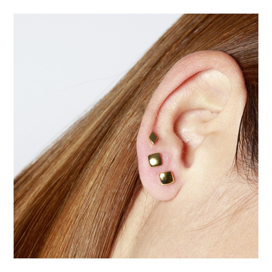 Pendientes Cuadrado Liso