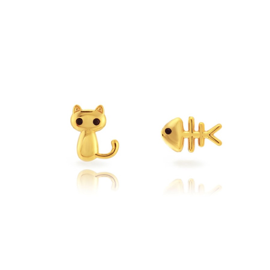 Pendientes Gato & Raspa Gold