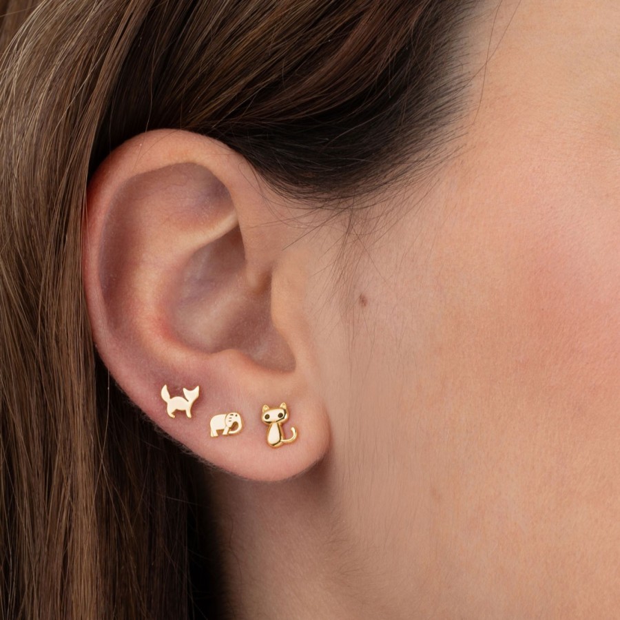 Pendientes Gato & Raspa Gold