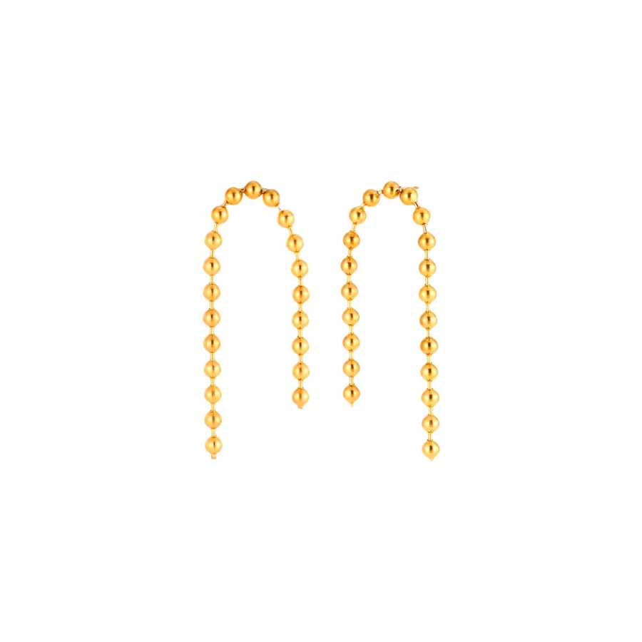 Pendientes Cascada Bolas Gold
