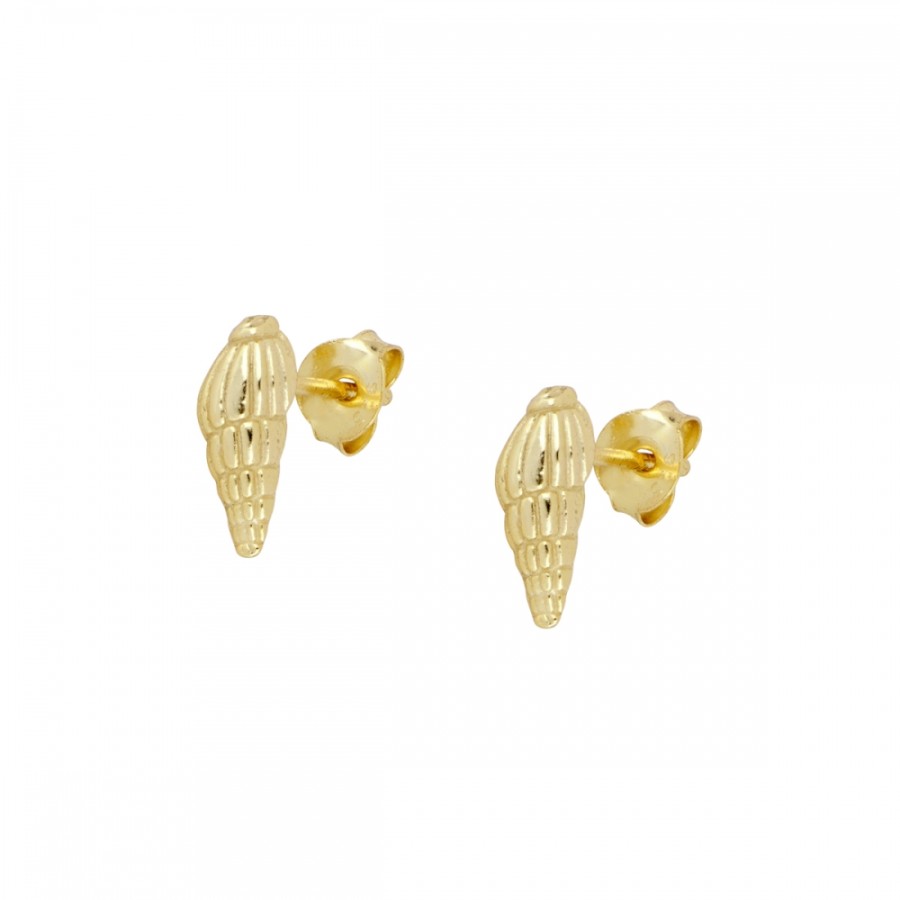 Pendientes Caracola Gold