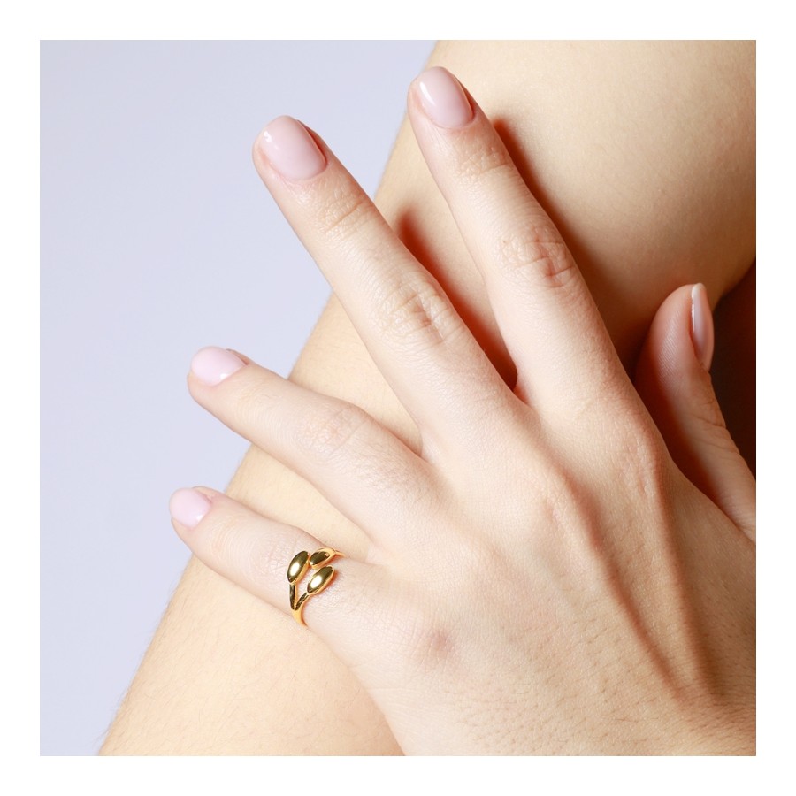 Anillo Tres Óvalos Gold