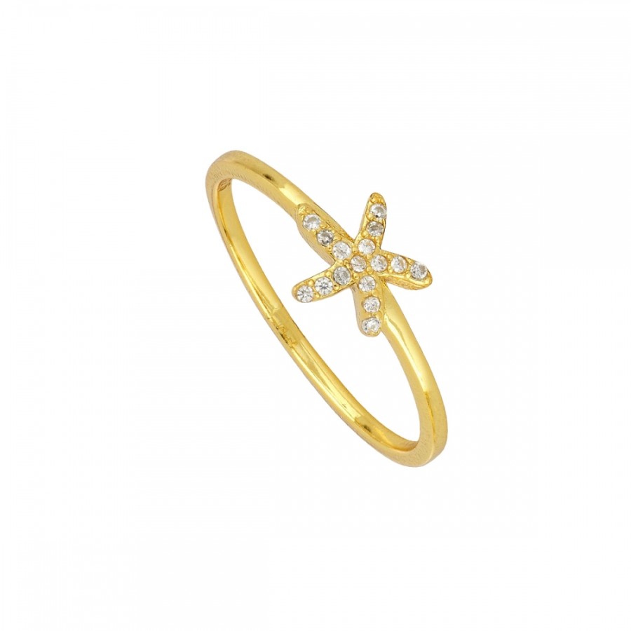 Anillo Estrella Mar Gold