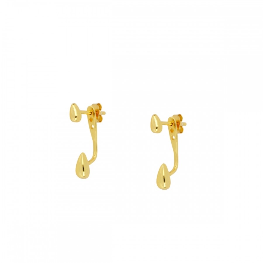 Pendientes Gota Arriba&Abajo Gold