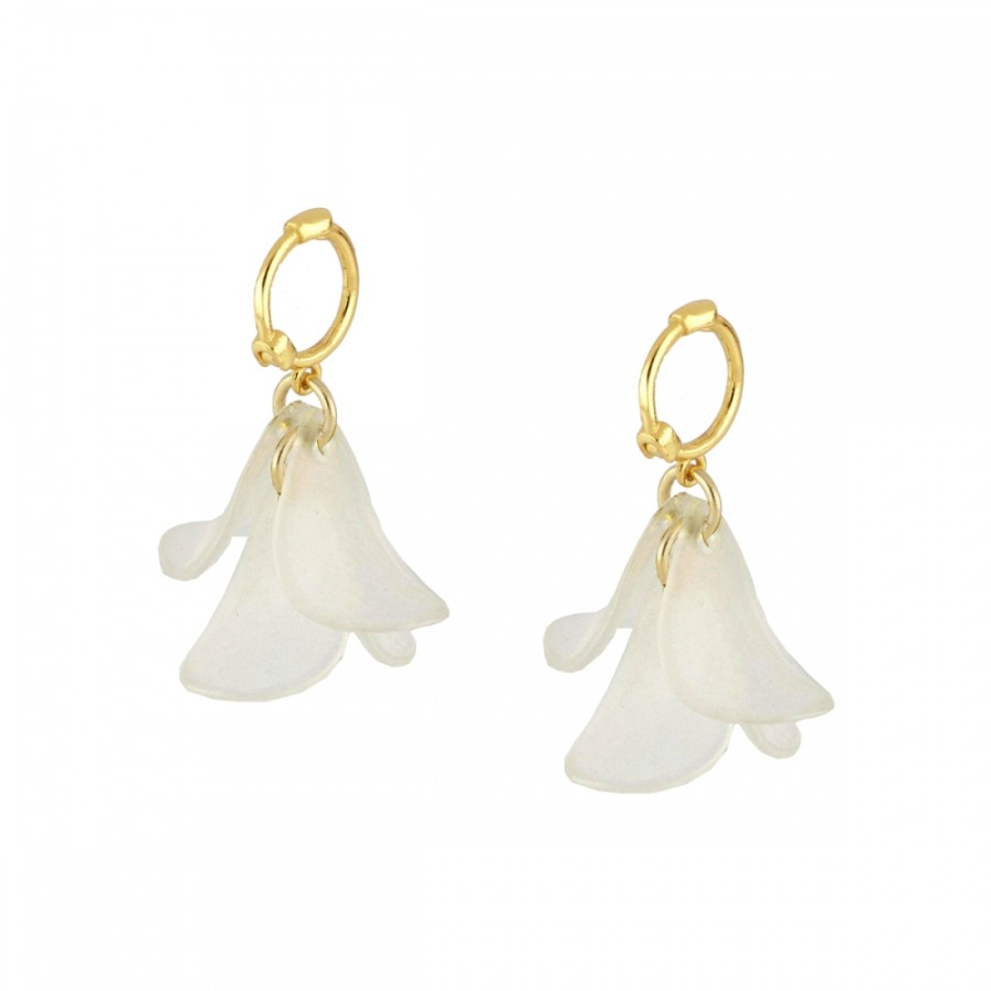 Pendientes Pétalo Nácar Gold