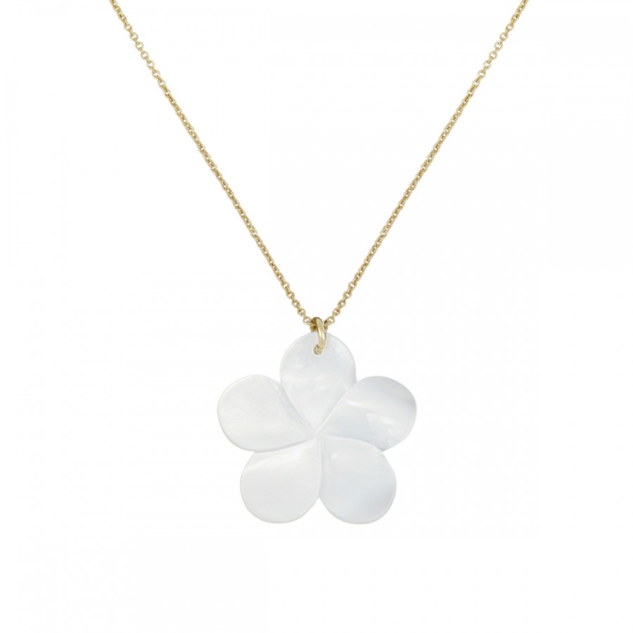 Collar Flor Nácar Gold
