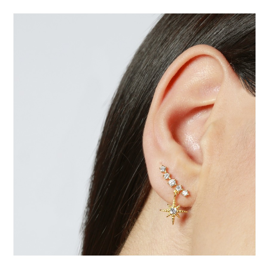 Pendientes Luar Gold