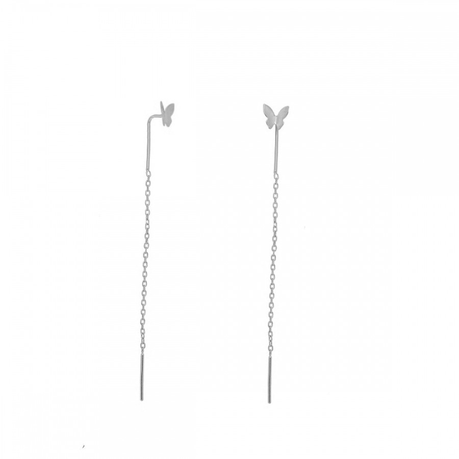 Pendientes Cadena Mariposa Lisa