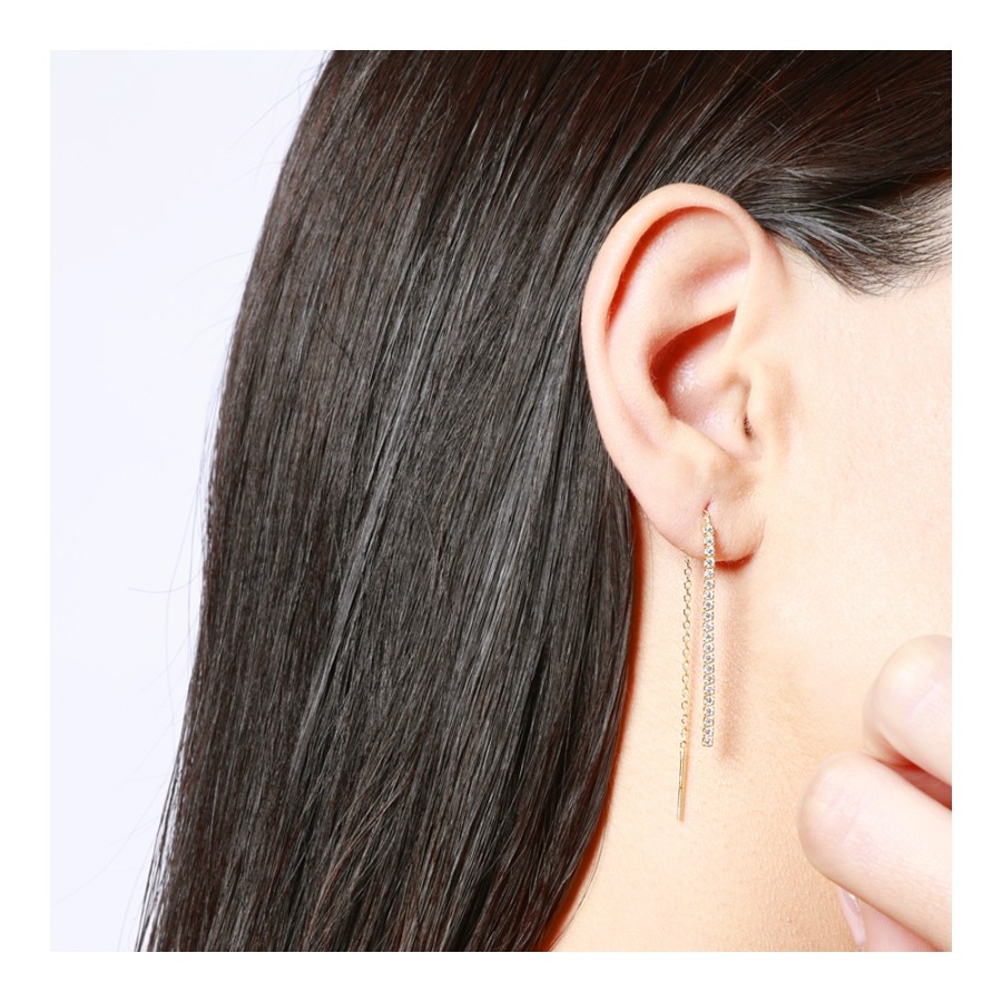 Pendientes Cascada Luxe Gold