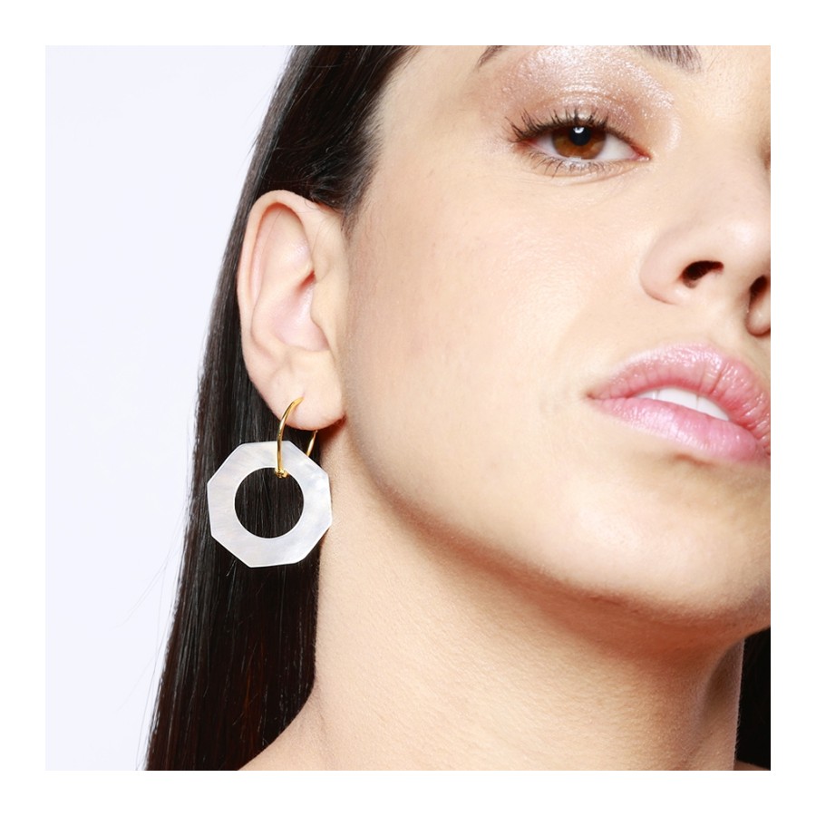 Pendientes Octágono Reversible