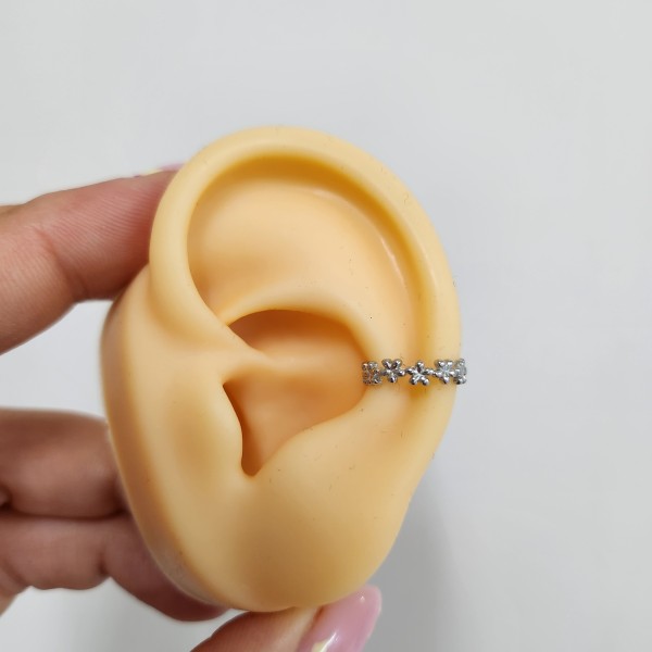 Pendiente Suelto Ear Cuff Flor