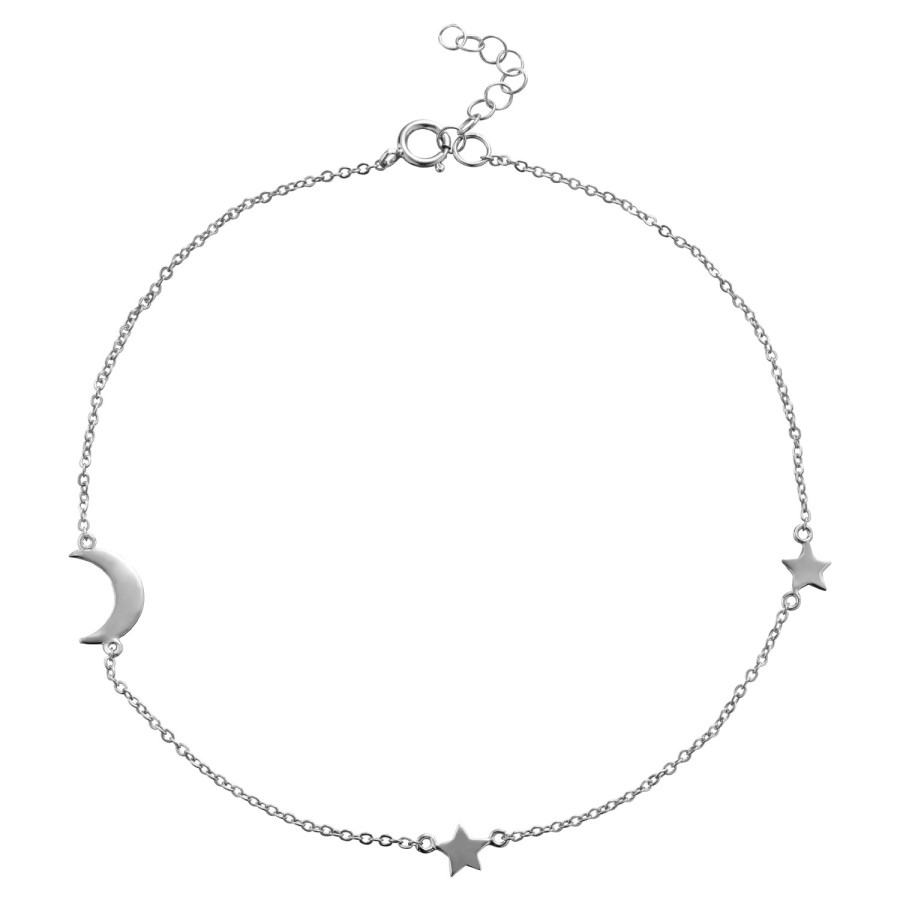 Tobillera Estrellas y Luna