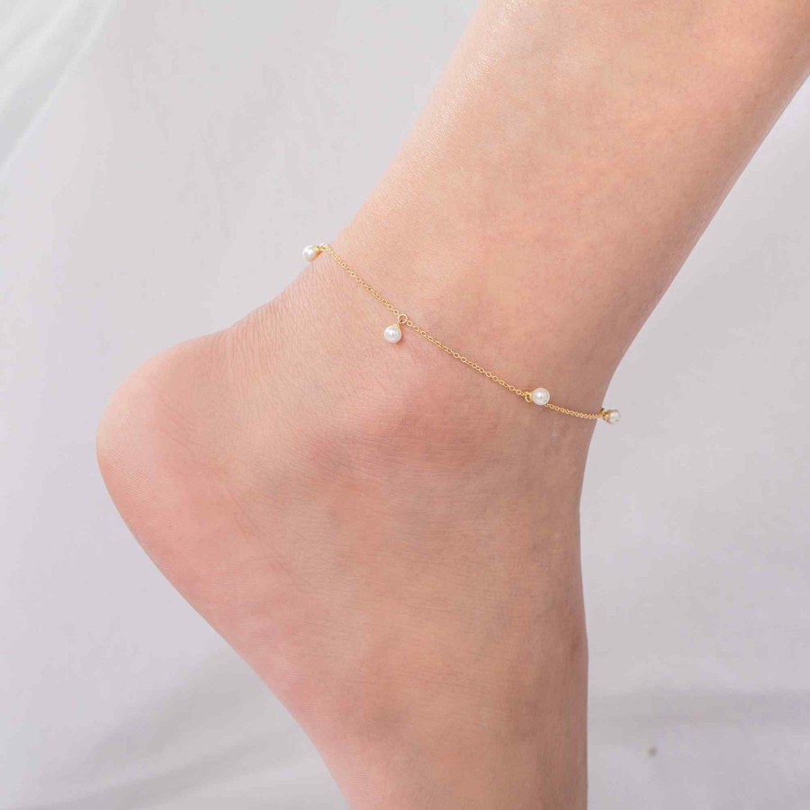 Tobillera Perlitas