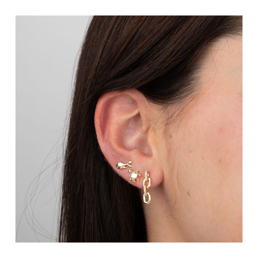 Pendientes Tortuga Circoninta Gold