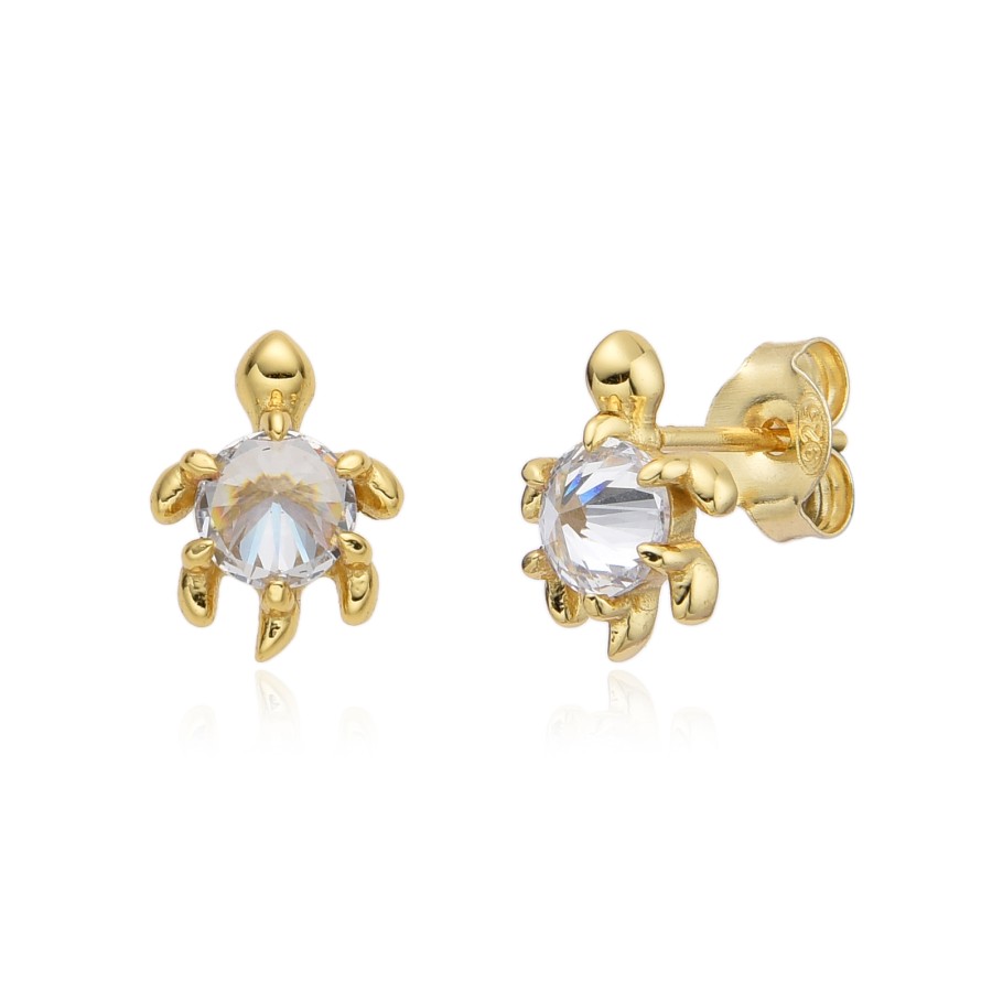 Pendientes Tortuga Circoninta Gold